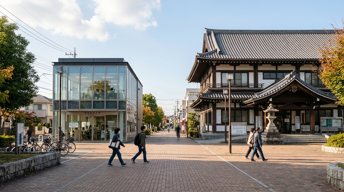 木更津市役所は2つある｜駅前庁舎と朝日庁舎の違い