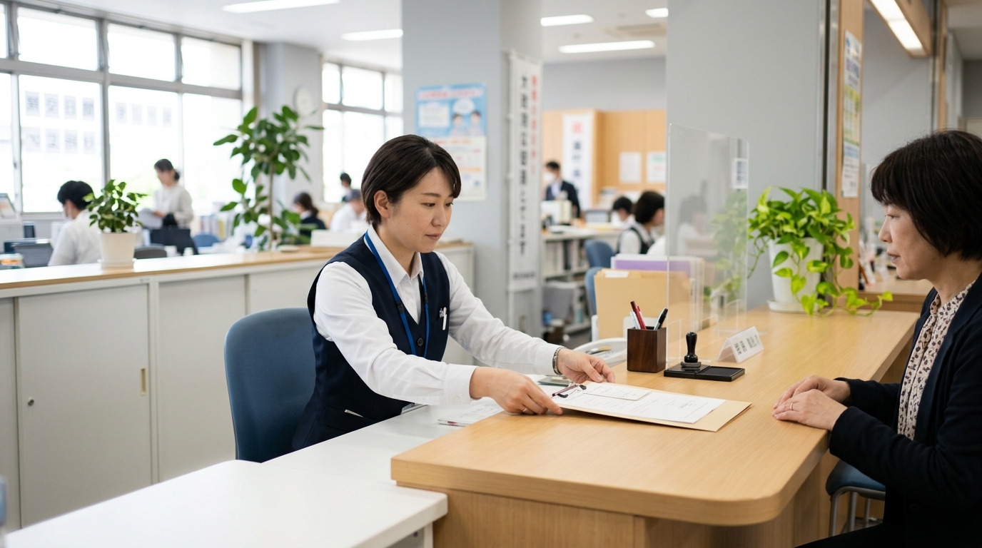 木更津市役所の窓口で住民票を取る方法