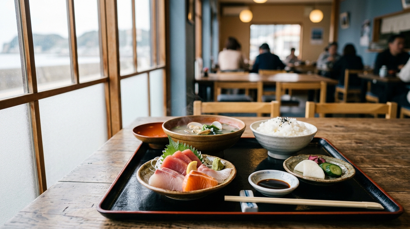 地元の海鮮・和食で子連れランチ