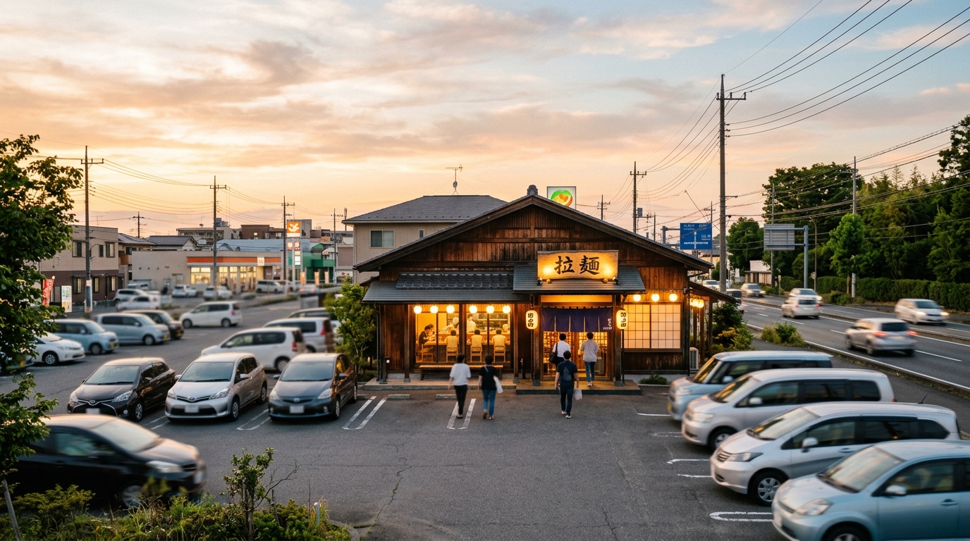 金田・アウトレット周辺のラーメン店
