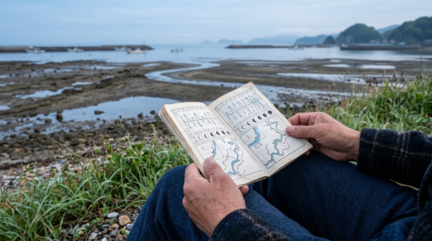潮見表の読み方と到着タイミング