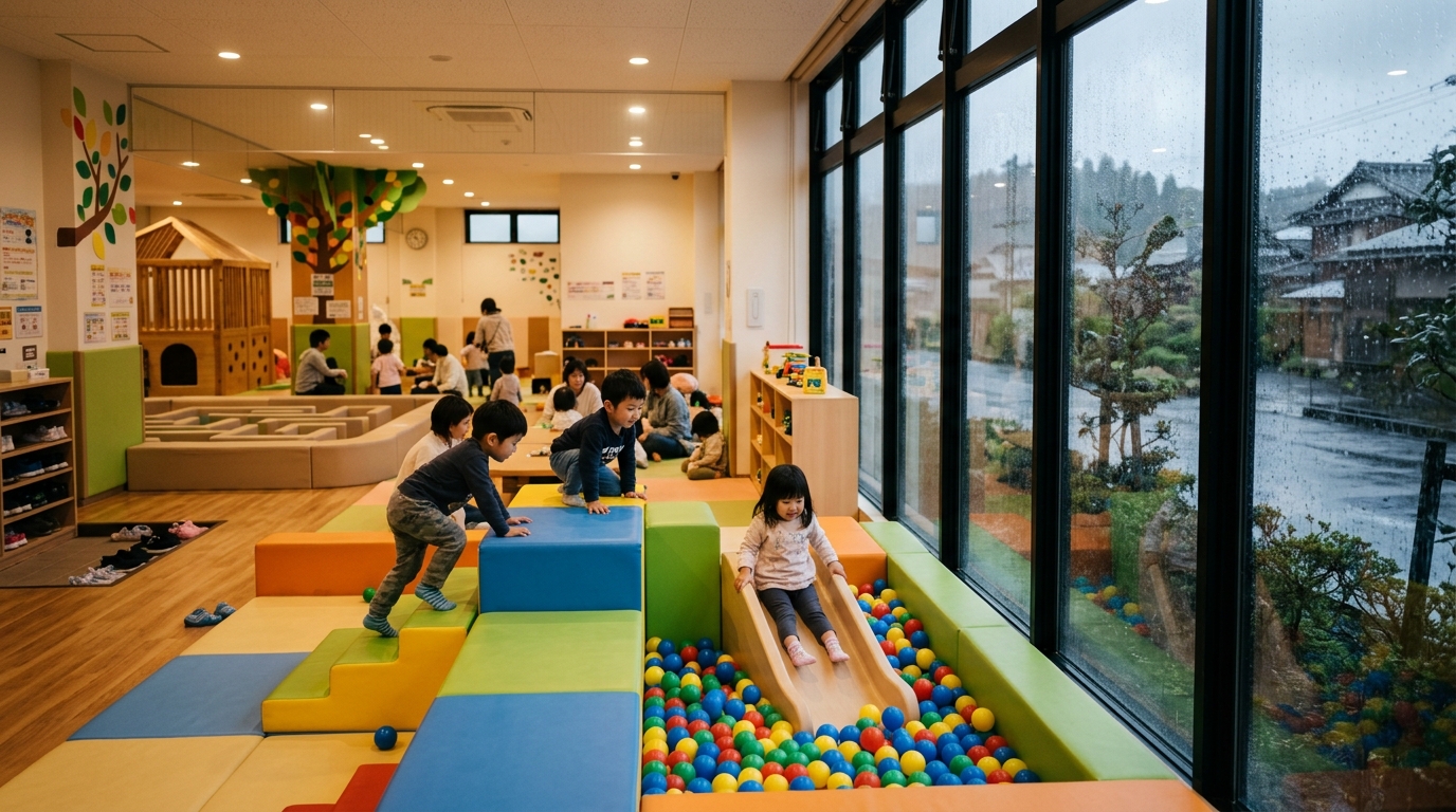 雨でも困らない！室内で遊べるスポット