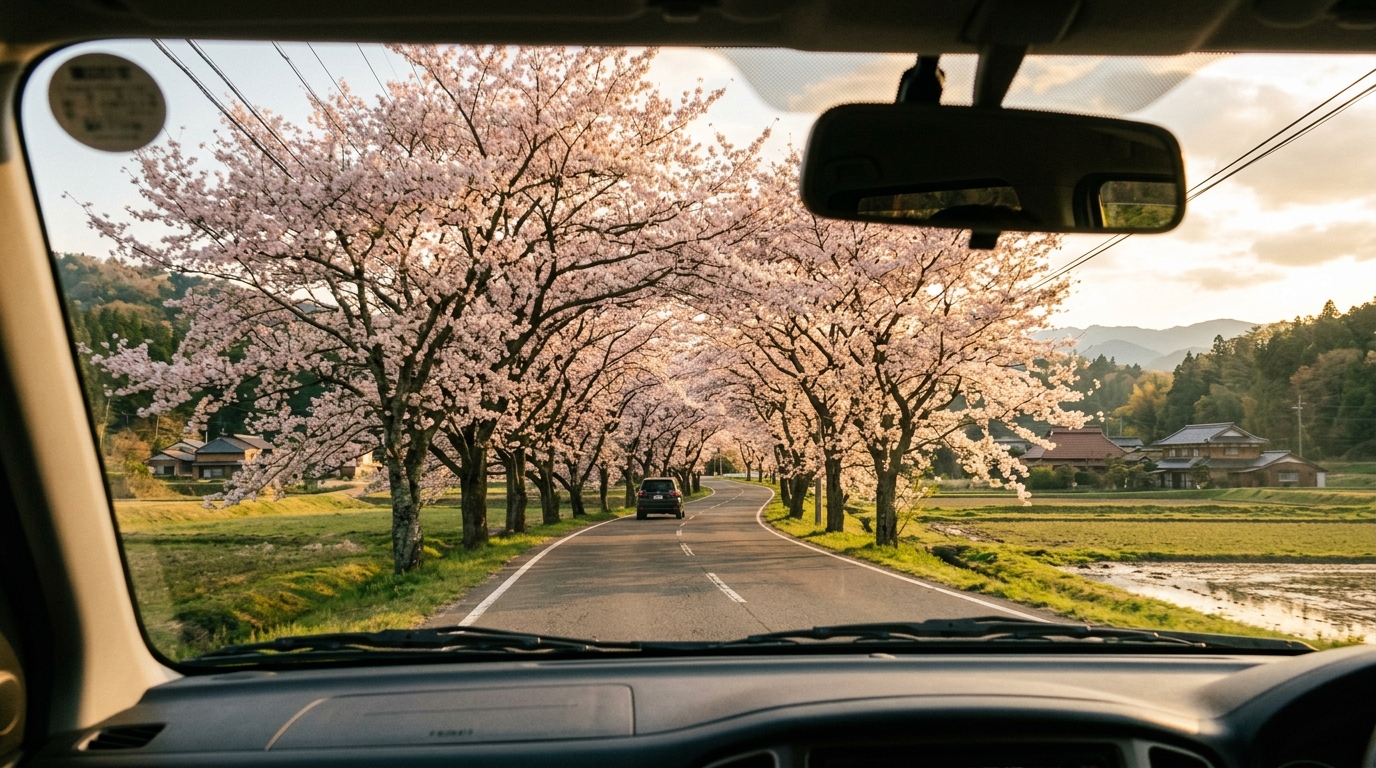 【ドライブ花見】小櫃川エリアと富来田の桜
