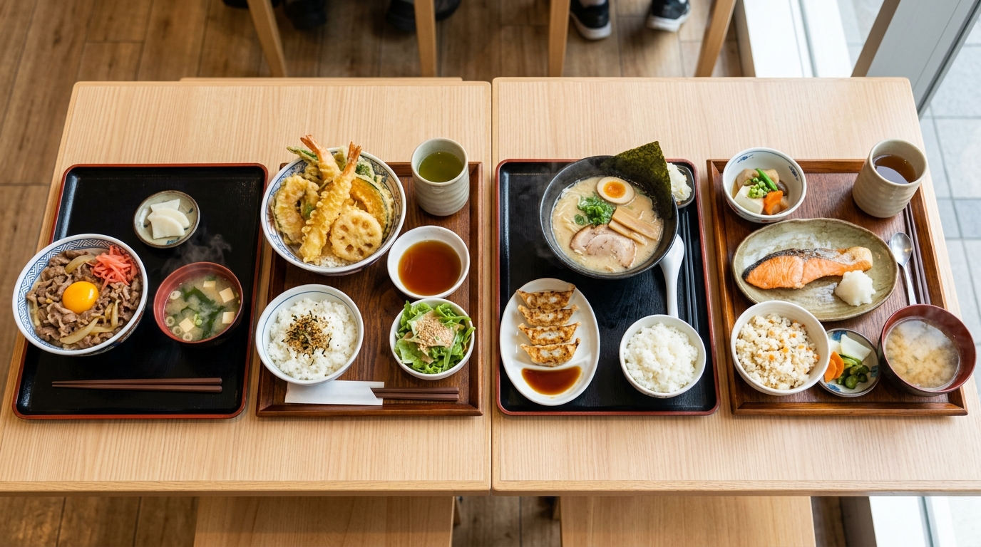 予算で選ぶ食事の選択肢